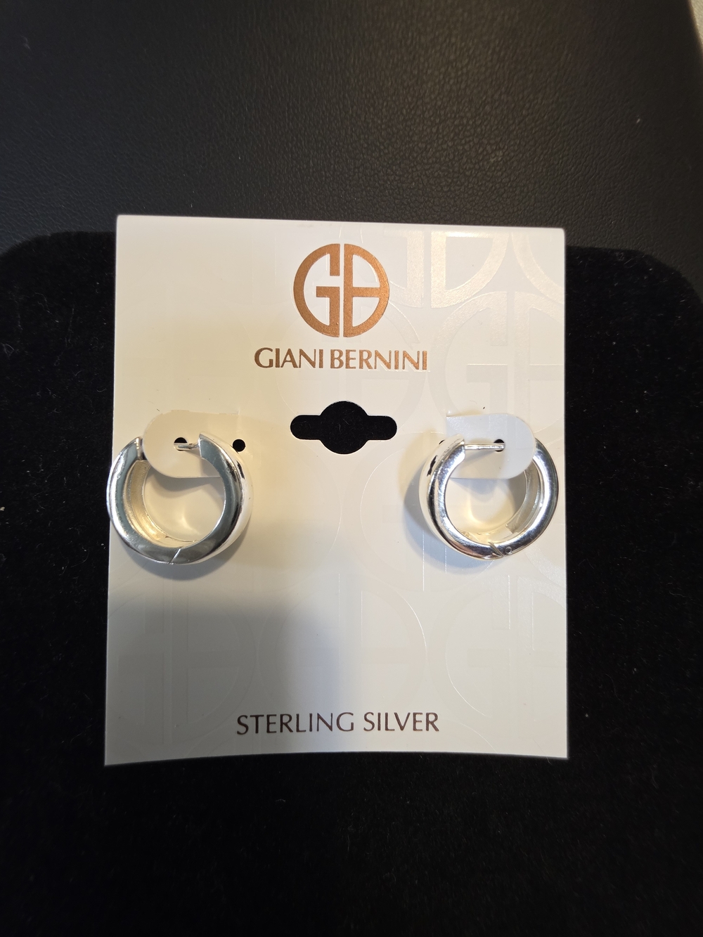 #305 Giani Bernini Sterling Silver Hoop Earrings - Silver